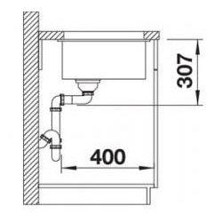 Zlewozmywak BLANCO ROTAN 500-U Silgranit kawa 521353
